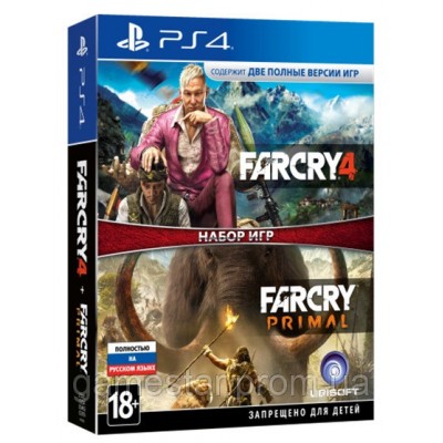 Комплект Far Cry 4 + Far Cry Primal [PS4, русская версия]
